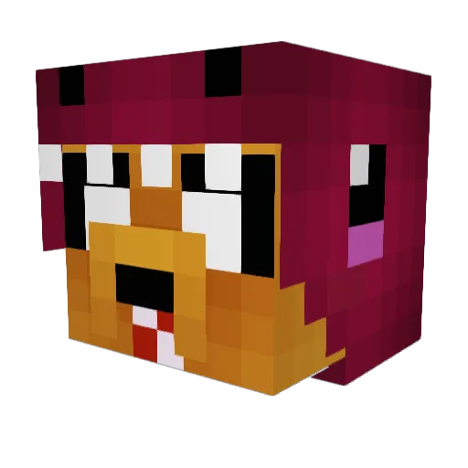 benicioestevez Minecraft avatar head, 3D render