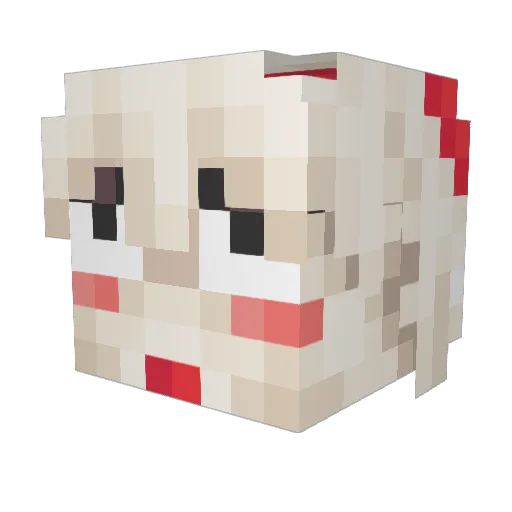 beniciogm Minecraft avatar head, 3D render