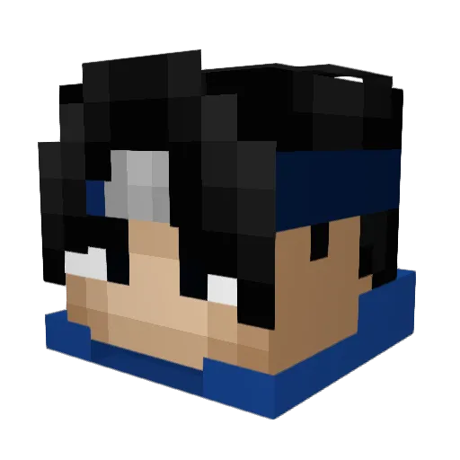 benihanas Minecraft avatar head, 3D render