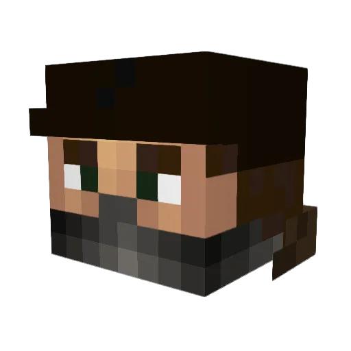 benisdabest Minecraft avatar head, 3D render