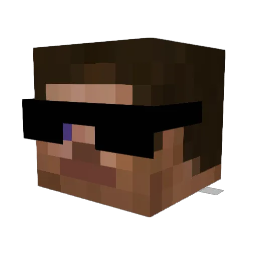 benix82 Minecraft avatar head, 3D render