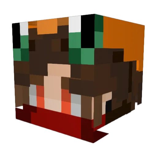 benja356 Minecraft avatar head, 3D render