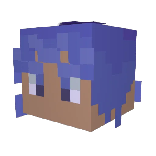 benja6492 Minecraft avatar head, 3D render
