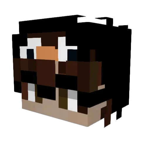 benjaXyy1 Minecraft avatar head, 3D render
