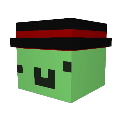 benjadmin Minecraft avatar head, 3D render