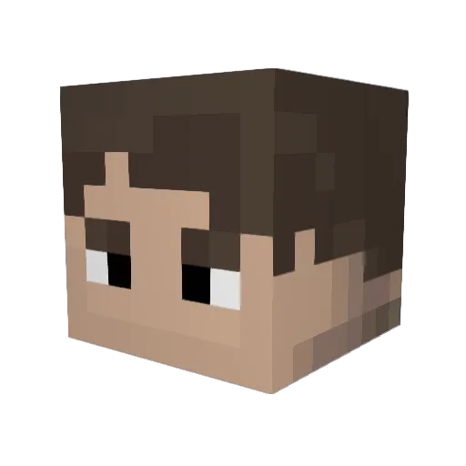 benjamer Minecraft avatar head, 3D render
