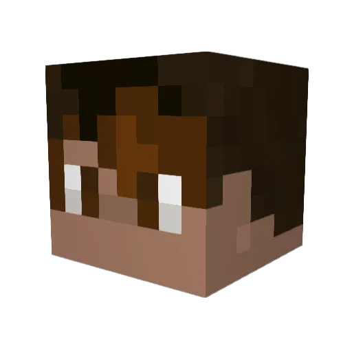 benjamin0107 Minecraft avatar head, 3D render