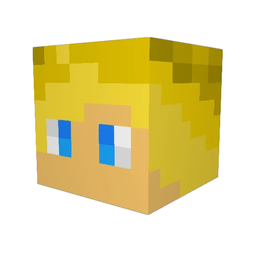 benjaminben23 Minecraft avatar head, 3D render