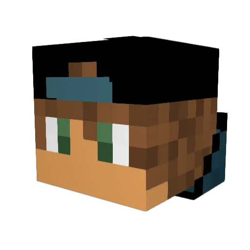 benjaminus_ Minecraft avatar head, 3D render