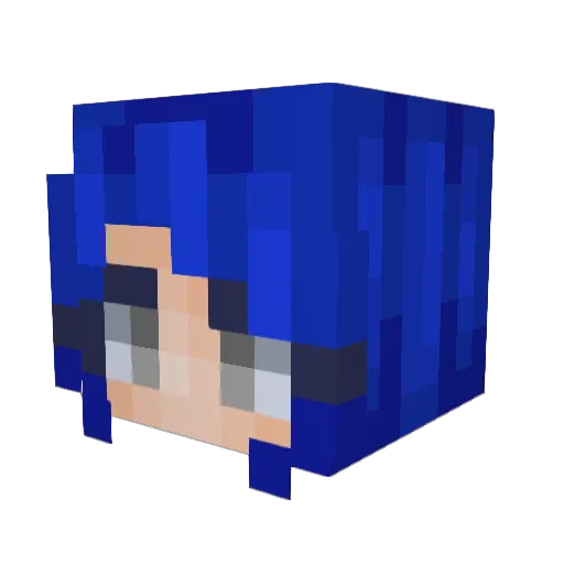 benjandbac Minecraft avatar head, 3D render