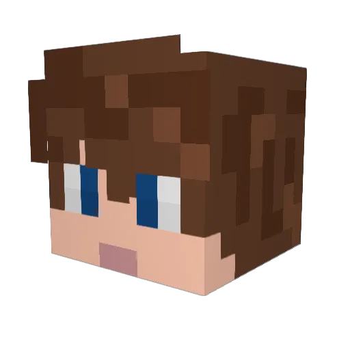 benji1279 Minecraft avatar head, 3D render