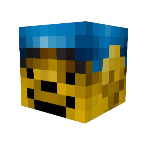 benji2014bedwars Minecraft avatar head, 3D render