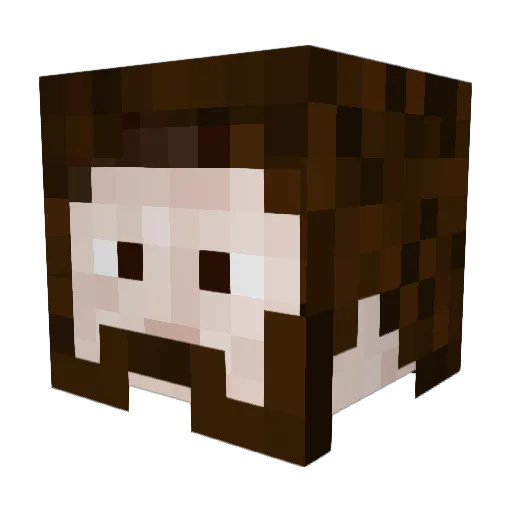 benji_qu Minecraft avatar head, 3D render