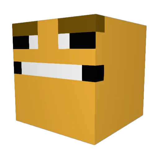 benjiberg11 Minecraft avatar head, 3D render