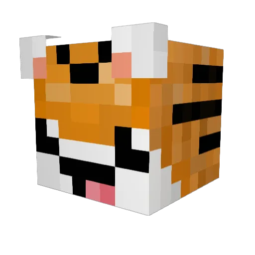 benjikickass Minecraft avatar head, 3D render