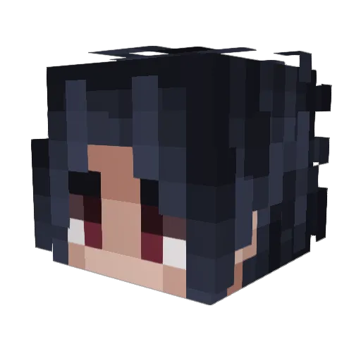 benjile Minecraft avatar head, 3D render