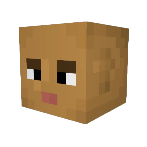benjim10 Minecraft avatar head, 3D render