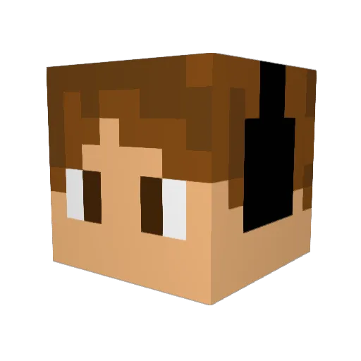 benjimagg Minecraft avatar head, 3D render