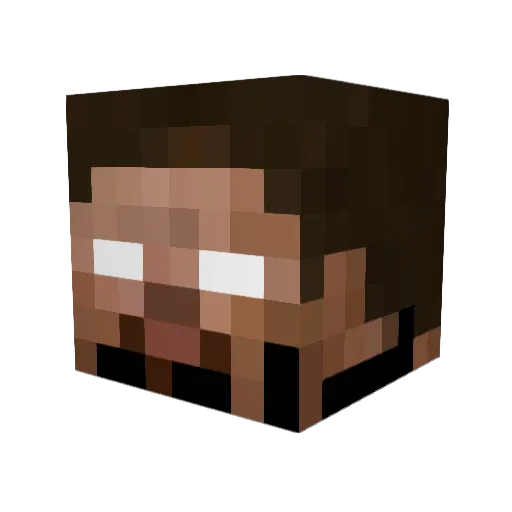 benjj898 Minecraft avatar head, 3D render