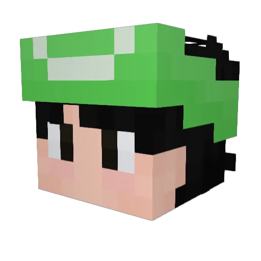 benjmedd Minecraft avatar head, 3D render