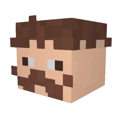 benjohnston10 Minecraft avatar head, 3D render