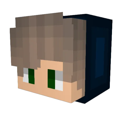benjydewy Minecraft avatar head, 3D render