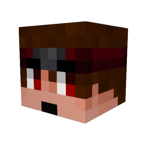 benjyyfishyy Minecraft avatar head, 3D render