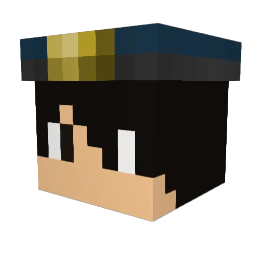 benk53 Minecraft avatar head, 3D render