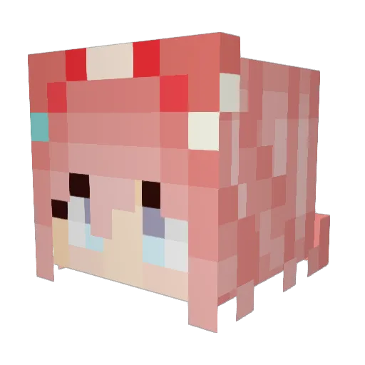 benketriel Minecraft avatar head, 3D render
