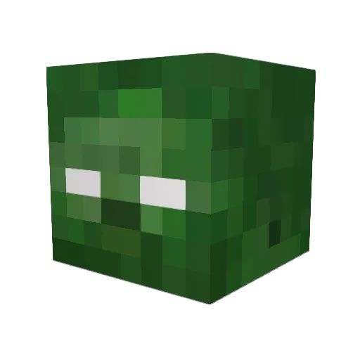 benkrik Minecraft avatar head, 3D render