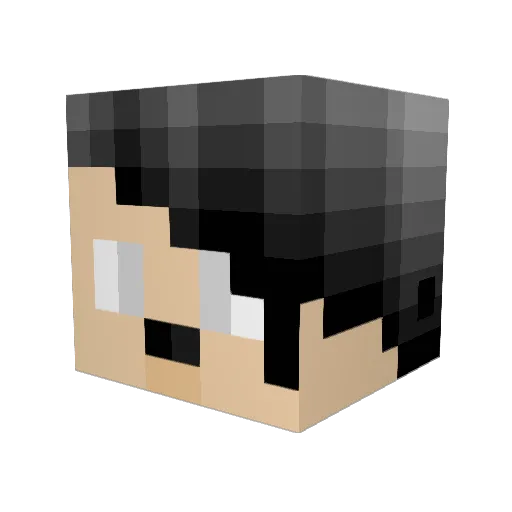 benlawnf Minecraft avatar head, 3D render