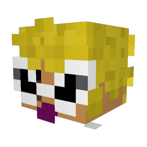 benmc43 Minecraft avatar head, 3D render
