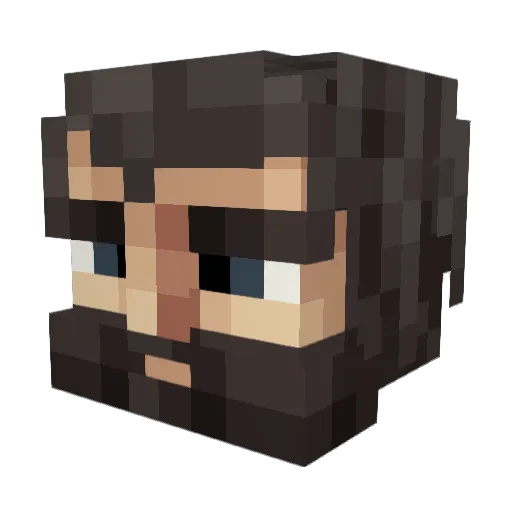 bennett159 Minecraft avatar head, 3D render