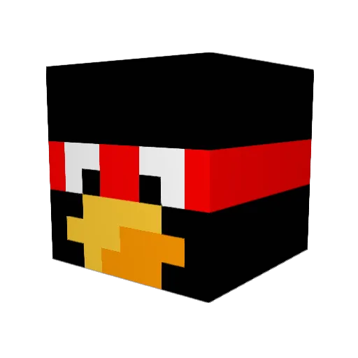bennettolly Minecraft avatar head, 3D render