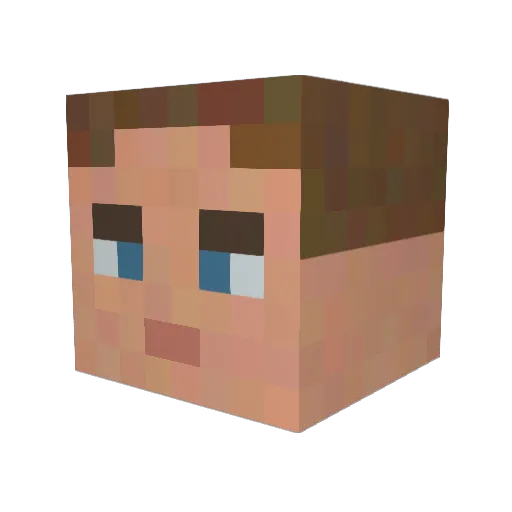 benni20031709 Minecraft avatar head, 3D render