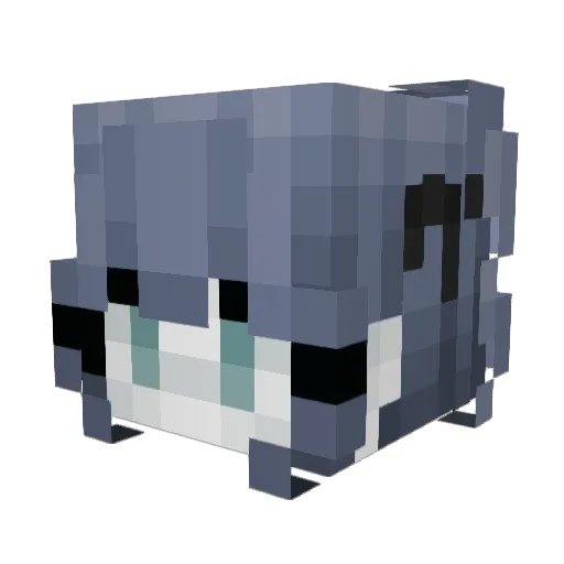 bennieworm Minecraft avatar head, 3D render