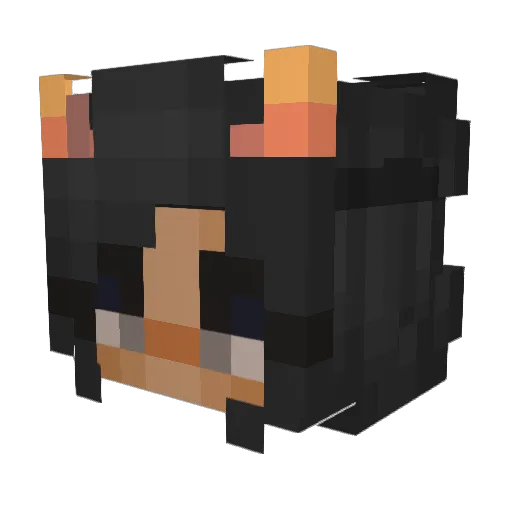 bennipavia Minecraft avatar head, 3D render