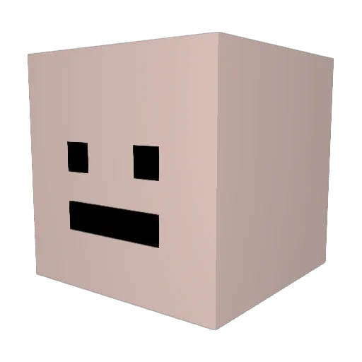 bennistinks Minecraft avatar head, 3D render