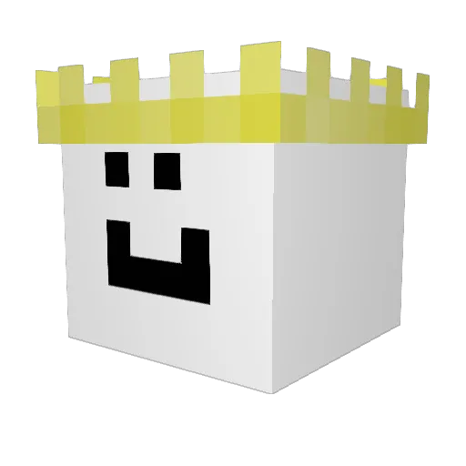 bennlin Minecraft avatar head, 3D render