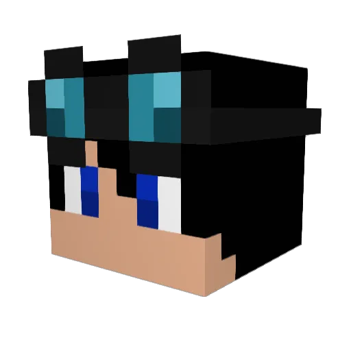 bennstn Minecraft avatar head, 3D render