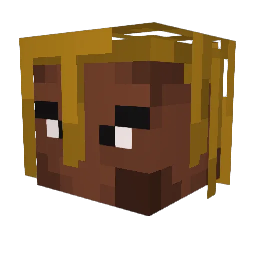 bennut_ Minecraft avatar head, 3D render