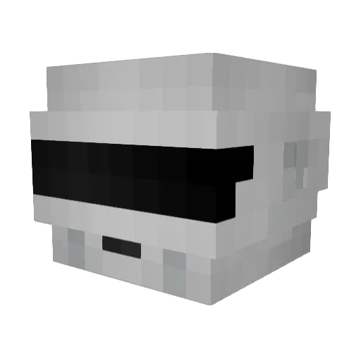 bennvk Minecraft avatar head, 3D render