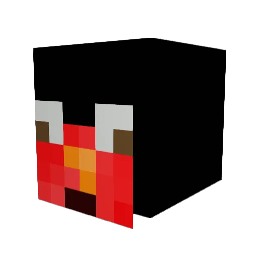 bennybandz Minecraft avatar head, 3D render