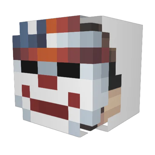 bennyblw Minecraft avatar head, 3D render