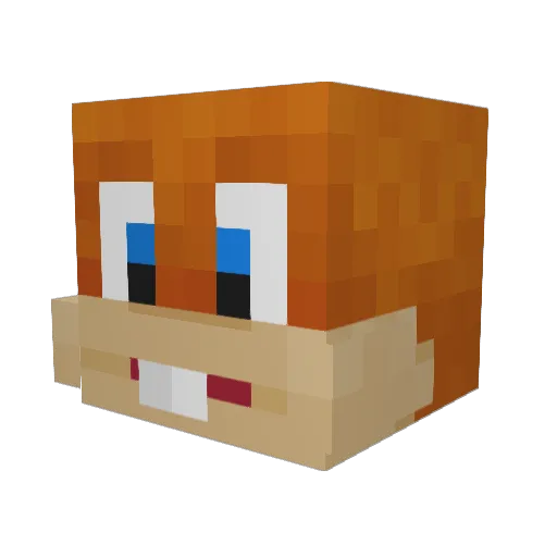 bennyboy839 Minecraft avatar head, 3D render
