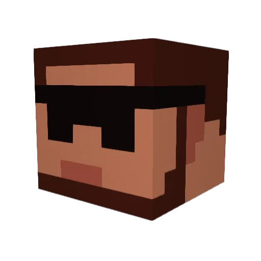 bennybsting Minecraft avatar head, 3D render