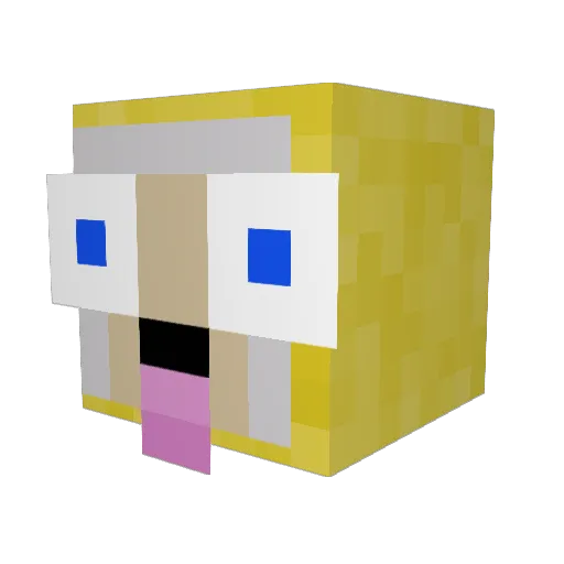 bennyl22 Minecraft avatar head, 3D render