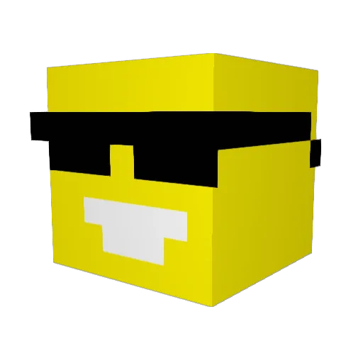 bennypc Minecraft avatar head, 3D render