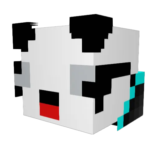 bennyplutt Minecraft avatar head, 3D render