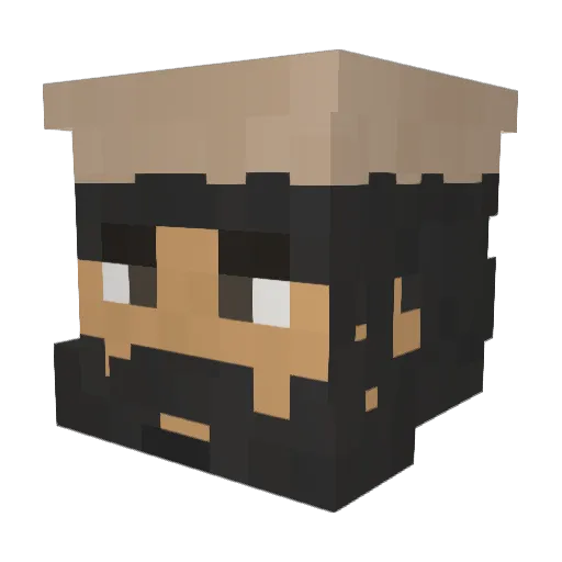 benofyork Minecraft avatar head, 3D render